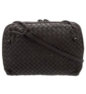 Bottega Veneta Leather Intrecciato Nodini Crossbody